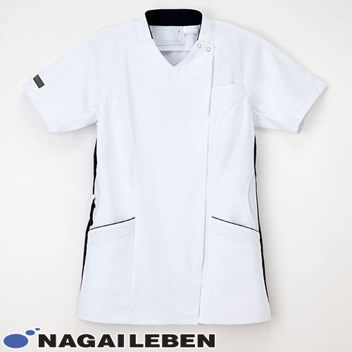 女子スクラブ 白衣 半袖 LX-5377 レディース 女性用 ナガイレーベン Naway 医者 看護師 ナース ナース服 研修医 医療 人気 手術衣 ストレッチ 涼しい 制服 ユニフォーム 病院 小児科 薬剤師 介護 可愛い かわいい おしゃれ 動きやすい