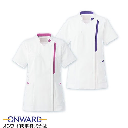 サイドファスナースクラブ 白衣 医療 HS-8047・8048 オンワード ONWARD ラフィーリア レディース 女性用 半袖 医者 看護師 ナース 研修医 医療 人気 制服 ユニフォーム ストレッチ 病院 小児科 薬剤師 介護 可愛い かわいい おしゃれ 動きやすい