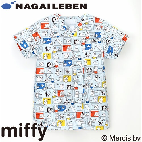 スクラブ 白衣 医療 半袖 MFS-5852 ナガイレーベン Naway 男女兼用