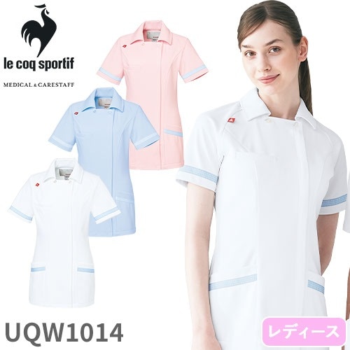 チェックテープ ジャケット UQW1014 医療 白衣 レディース 女性用 