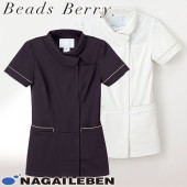 チュニック 白衣 LH-6222 ナガイレーベン Naway 半袖 看護師 ナース ナース服 レディース 女性用 医療用 ショート丈 短め 制服 ユニフォーム おしゃれ かわいい 可愛い 人気 病院 エステ サロン 襟付き 細身 細見え 快適