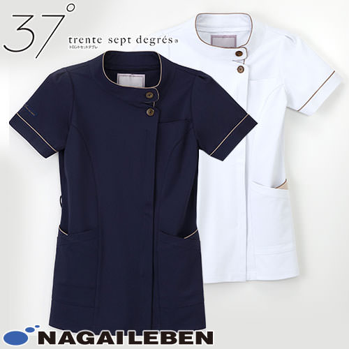 チュニック 白衣 LX-3692 AY-3792 ナガイレーベン Naway 半袖 看護師 ナース ナース服 レディース 女性用 医療用 ショート丈 短め 制服 ユニフォーム おしゃれ かわいい 可愛い 人気 病院 エステ サロン 上品 春 夏 秋 冬