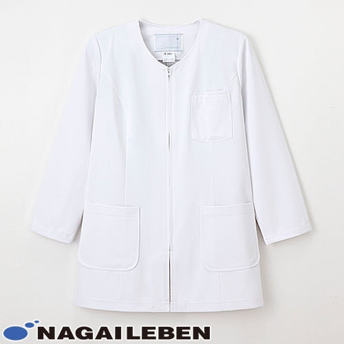 ジャケット カーディガン CD-2820 ナガイレーベン Naway 医療用 看護師 ナース 長袖 秋 冬 春 病院 レディース 女性用 無地 事務 受付 肌触りの良い きちんと ポケット 制服 ユニフォーム おしゃれ かわいい 可愛い