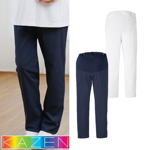 白衣 マタニティ 妊婦用 看護師 ナース ナース服 ナースウェア KAZEN カゼン マタニティパンツ 854-40・48 医療 制服 ユニフォーム 動きやすい 制電 ストレッチ 医者 病院 おしゃれ かわいい 可愛い メディカル