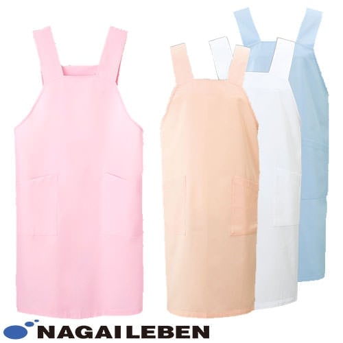 ナガイレーベン ケアガウン KEX-1155 エプロン 介護 介護士 介護用 制服 ユニフォーム 汚れ防止 おしゃれ かわいい看護師 ナース 医療 医療用 保育士 訪問介護