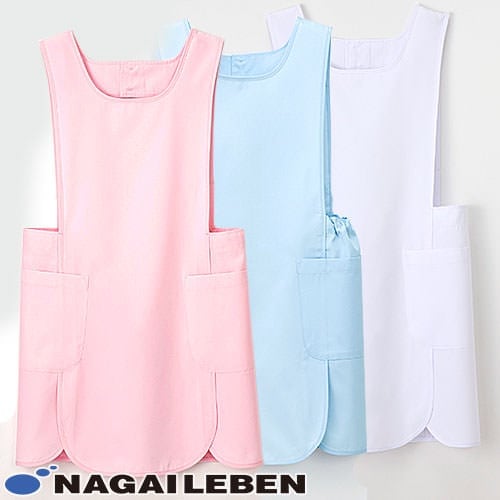 ナガイレーベン ケアガウン KEX-5250 エプロン 介護 介護士 介護用 制服 ユニフォーム 汚れ防止 おしゃれ かわいい看護師 ナース 医療 医療用 保育士 訪問介護