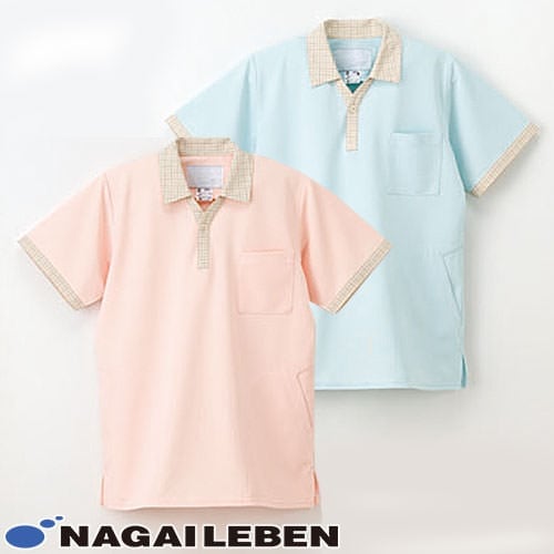ニット シャツ ポロシャツ 半袖 NX-2902 ナガイレーベン 介護服 仕事着