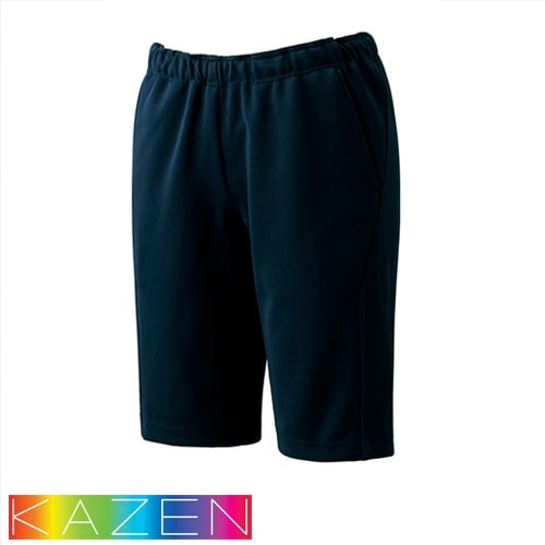 ハーフパンツ 短パン ズボン KZN837 KAZEN カゼン ジャージ 膝丈 介護服 メンズ レディース 男女兼用 介護 制服 ユニフォーム 介護士 ヘルパー 保育士 看護師 ナース おしゃれ かわいい かっこいい 人気 ゴム 制菌 UVカット