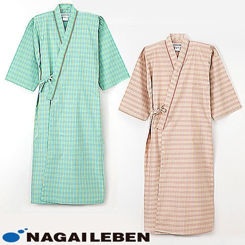 患者衣 着物型 検診衣 ナガイレーベン LG-1470 病衣 入院着 患者着 半袖 メンズ レディース 浴衣 浴衣式 検査 検診 健康診断 入院 患者 院内着 病院 鍼灸 介護 おしゃれ かわいい 可愛い かっこいい 吸汗 綿 ポリエステル