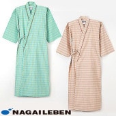 患者衣 着物型 検診衣 ナガイレーベン LG-1470 病衣 入院着 患者着 半袖 メンズ レディース 浴衣 浴衣式 検査 検診 健康診断 入院 患者 院内着 病院 鍼灸 介護 おしゃれ かわいい 可愛い かっこいい 吸汗 綿 ポリエステル