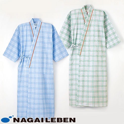 患者衣 ゆかた 検診衣 ナガイレーベン PG-1400 病衣 入院着 患者着 半端袖 メンズ レディース 浴衣 浴衣式 検査 検診 健康診断 入院 患者 院内着 病院 介護 おしゃれ かわいい 可愛い かっこいい 綿 ポリエステル 吸水 形態安定