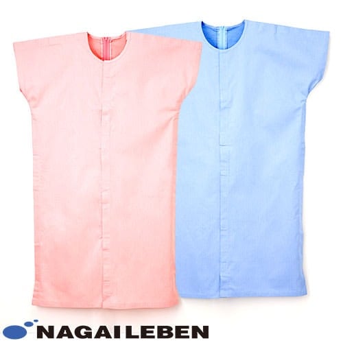 鍼灸 ワンピース 患者衣 検診衣 ナガイレーベン SG-301 半袖 メンズ レディース 患者着 病衣 入院着 じんべい 甚平 パジャマ 検査 検診 健康診断 入院 患者 院内着 病院 介護 おしゃれ かわいい 可愛い かっこいい 吸汗