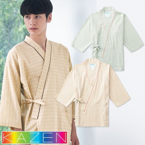 患者衣 甚平型 検診衣 KAZEN カゼン 287-22・23 病衣 入院着 患者着 メンズ レディース じんべい 甚平 パジャマ 検査 検診 健康診断 入院 介護 患者 子供 小児 院内着 病院 おしゃれ かわいい 可愛い かっこいい