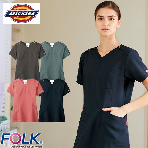 レディススクラブ 白衣 医療 ディッキーズ Dickies レディース 女性用