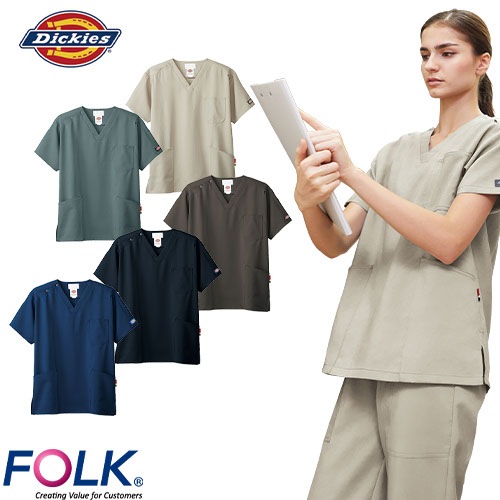 メンズスクラブ 白衣 医療 ディッキーズ Dickies 男性用 半袖