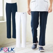 メンズ スクラブ パンツ 5025SC Flab. FOLK フォーク 男性用 白衣