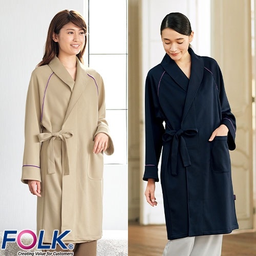 検診衣 ガウン FOLK フォーク 7021SK 病衣 入院着 患者衣 患者着 上衣 ユニセックス 男女兼用 じんべい 甚平 パジャマ 検査 検診 健康診断 入院 患者 院内着 病院 介護 楽 おしゃれ かわいい 可愛い かっこいい