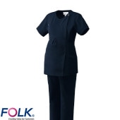 スクラブ マタニティ 白衣 医療 8004SC FOLK フォーク レディース 女性