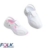 サンダル ナースサンダル 2WAYナースクロッグ FOLK 928 疲れない 疲れにくい つま先あり ヒールなし かかとなし 履きやすい 上履き 看護師 ナース 医療事務 業務用 介護 病院 おしゃれ 人気 かわいい 可愛い おすすめ