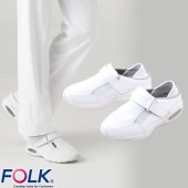 スニーカー ナースシューズ エアロバック FOLK 4090 疲れない 疲れにくい つま先あり 歩きやすい サボタイプ 看護師 事務 医療事務 オフィス 業務用 介護 病院 入院 おしゃれ 人気 かわいい かっこいい 可愛い おすすめ