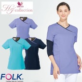 レディススクラブ 白衣 医療 レディース 女性用 HI703 半袖 ワコール