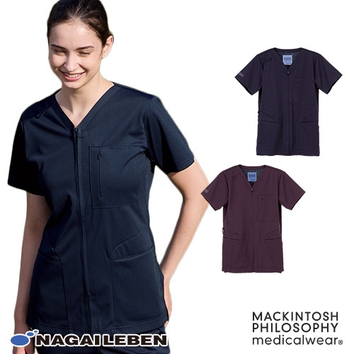 MP ユニセックス スクラブ 白衣 メンズ レディース 男女兼用 男性 女性 ナガイレーベン MPA-3942 半袖 医療 制服 ユニフォーム 医者 医師 看護師 ナース 病院 介護 手術衣 制菌 制電 おしゃれ かわいい 可愛い かっこいい