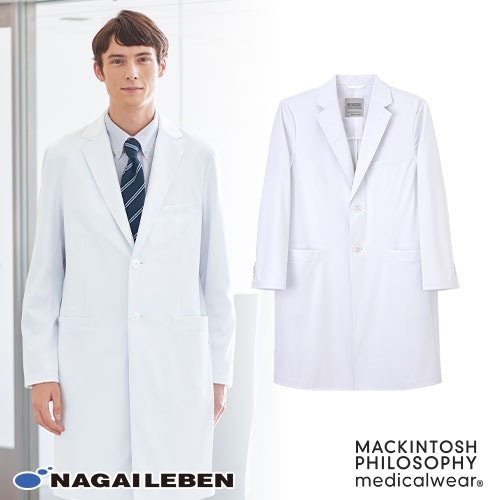 MP メンズ ドクターコート 白衣 男性 男性用 ナガイレーベン MPW-3900 医者 医師 薬剤師 研修 研修医 制服 ユニフォーム 病院 実験 実験衣 実習 実習衣 診察衣 研究 制菌 制電 おしゃれ かっこいい
