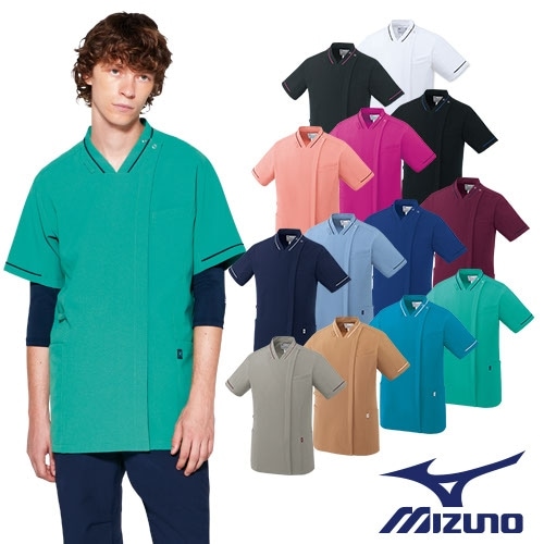 スクラブ 白衣 メンズ レディース 男女兼用 ユニセックス ミズノ MIZUNO ファスナースクラブ[兼用] MZ-0500 医療 制服 ユニフォーム 医者 医師 看護師 ナース 病院 おしゃれ かわいい 可愛い かっこいい医療用 手術衣 オペ着 クリニック