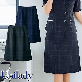 UNILADY ユニレディ Aラインスカート U92451 春夏 スカート 事務服 医療事務 制服 ユニフォーム 病院 受付 接客業 サービス クリニック オフィス ビジネス おしゃれ かわいい キレイ YAGI ヤギ  ネイビー 紺 5号 7号 9号 11号 13号 15号 17号 19号 21号 23号
