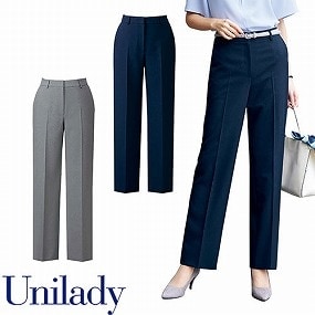 UNILADY ユニレディ パンツ U72351P 春夏 パンツ ズボン 事務服 医療事務 制服 ユニフォーム 病院 受付 接客業 サービス クリニック オフィス ビジネス おしゃれ かわいい キレイ YAGI ヤギ  ネイビー 紺 5号 7号 9号 11号 13号 15号 17号 19号 21号 23号