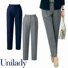 UNILADY ユニレディ テーパードパンツ U72352P 春夏 パンツ ズボン 事務服 医療事務 制服 ユニフォーム 病院 受付 接客業 サービス クリニック オフィス ビジネス おしゃれ かわいい キレイ YAGI ヤギ  ネイビー 紺 5号 7号 9号 11号 13号 15号 17号 19号 21号 23号