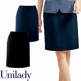 UNILADY ユニレディ タイトスカート U91750 春夏 スカート 事務服 医療事務 制服 ユニフォーム 病院 受付 接客業 サービス クリニック オフィス ビジネス おしゃれ かわいい キレイ YAGI ヤギ  ネイビー 紺 ブラック 黒 5号 7号 9号 11号 13号 15号 17号 19号 21号 23号