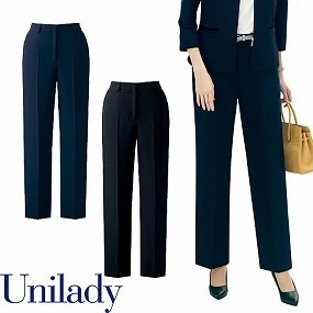 UNILADY ユニレディ パンツ U72355P 春夏 パンツ ズボン 事務服 医療事務 制服 ユニフォーム 病院 受付 接客業 サービス クリニック オフィス ビジネス おしゃれ かわいい キレイ YAGI ヤギ  ネイビー 紺 ブラック 黒 5号 7号 9号 11号 13号 15号 17号 19号 21号 23号