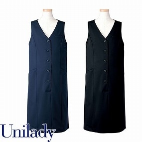 UNILADY ユニレディ マタニティドレス U3223 春夏 ワンピース 事務服 医療事務 制服 ユニフォーム 病院 受付 接客業 サービス クリニック オフィス ビジネス おしゃれ かわいい キレイ YAGI ヤギ  ネイビー 紺 ブラック 黒 M L