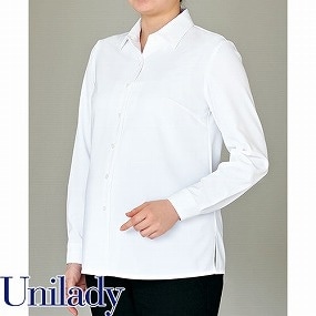 UNILADY ユニレディ マタニティブラウス U8322 春夏 シャツ ブラウス 事務服 医療事務 制服 ユニフォーム 病院 受付 接客業 サービス クリニック オフィス ビジネス オフィスカジュアル おしゃれ かわいい キレイ YAGI ヤギ  ホワイト 白 M L