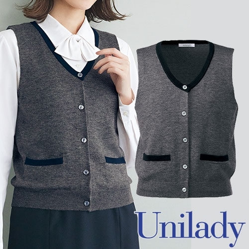 ベスト 事務服 医療事務 制服 ユニフォーム YAGI ヤギ ニットベスト U5124 おしゃれ かわいい 病院受付 クリニック オフィス ビジネス