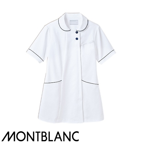 住商モンブラン ナースジャケット 半袖(女性用) 73-1968 ケーシー 白衣 ジャケット レディース 女性用 医療 制服 ユニフォーム 医者 医師 看護師 ナース 病院 横掛 おしゃれ かわいい 可愛い 動きやすい生地・縫製もしっかりで着心地がいい 医療用 上衣 医務衣 診察衣 クリ