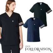 スクラブ 白衣 メンズ レディース 男女兼用 ユニセックス unite ユナイト チトセ スクラブ［兼用］ FR-0007 医療 制服 ユニフォーム 医者 医師 看護師 ナース 病院 おしゃれ かわいい 可愛い かっこいい医療用 手術衣 オペ着 クリニック