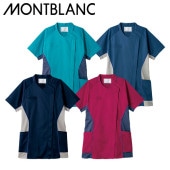 スクラブ 白衣 レディース 女性用 住商モンブラン スクラブ レディス 半袖 MS356-30 -49 -89 -90 医療 制服 ユニフォーム 医者 医師 看護師 ナース 病院 おしゃれ かわいい 可愛い かっこいい