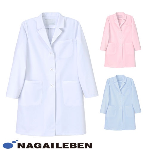 ドクターコート 白衣 レディース 女性用 ナガイレーベン 女子シングル診察衣 JY-3405 医師 薬剤師 医療 制服 ユニフォーム 病院 おしゃれ かわいい プロ仕様診察衣 実習衣 クリニック