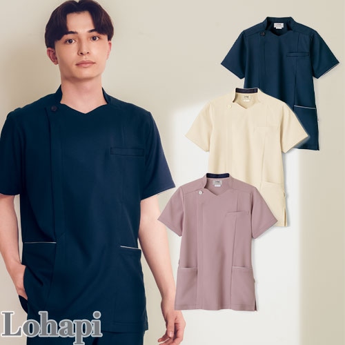 スクラブ 白衣 メンズ レディース 男女兼用 ユニセックス Lohapi ユニセックススクラブジャケット UP15508 医療 制服 ユニフォーム 医者 医師 看護師 ナース 病院 おしゃれ かわいい 可愛い かっこいい医療用 手術衣 オペ着 クリニック