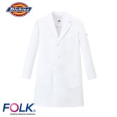 ドクターコート 白衣 メンズ 男性用 ディッキーズ Dickies メンズシングルコート 1544LF 医師 薬剤師 医療 制服 ユニフォーム 病院 おしゃれ かっこいい プロ仕様診察衣 実習衣 クリニック