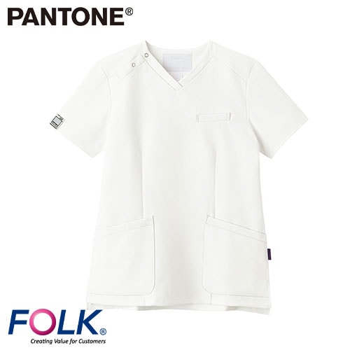 スクラブ 白衣 レディース 女性用 FOLK フォーク レディススクラブ 7117SC 医療 制服 ユニフォーム 医者 医師 看護師 ナース 病院 おしゃれ かわいい 可愛い医療用 手術衣 オペ着 クリニック