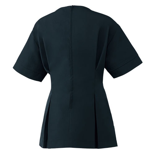 チュニック 白衣 DOM-0027 unite ユナイト チトセ 半袖 看護師 ナース ナース服 レディース 女性用 医療用 ショート丈 短め 制服 ユニフォーム おしゃれ かわいい 可愛い 人気 病院 エステ サロン ゆったり 襟付き 制電