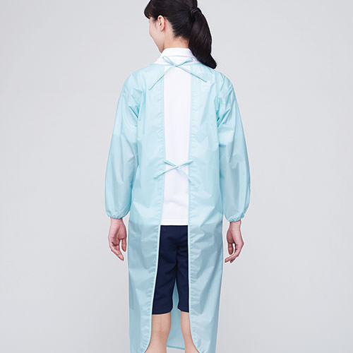 住商モンブラン 撥水エプロン 長袖(女性用) 54-041 54-043 エプロン 入浴 介助 介護 介護士 介護用 ナース 看護師 制服 ユニフォーム 汚れ防止 おしゃれ かわいい 可愛い 実習 通販