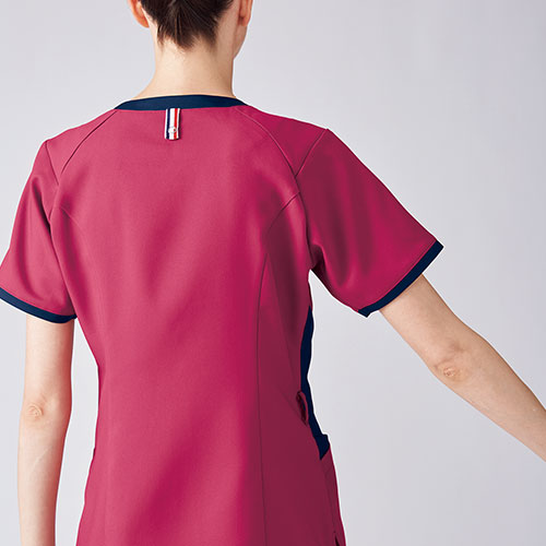 ジャケット ケーシー UQW1057 UQW1058 医療 白衣 レディース 女性用 ルコックスポルティフ ナースウェア 半袖 医療用 病院 外科 看護師 ナース 医者 医師 薄い 吸汗速乾 快適 工業洗濯 ストレッチ おしゃれ かわいい 可愛い