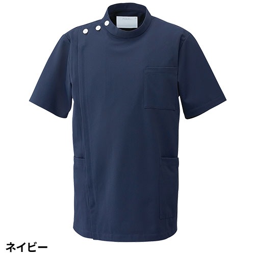 ケーシー 白衣 ジャケット 1010CR FOLK フォーク 医療 治療 メンズ 男性用 半袖 医師 医者 看護師 ナース 医学生 医療用 作業療法 上衣 医務衣 診察衣 ストレッチ 伸びる 制菌 人気 かっこいい おしゃれ おすすめ