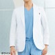 ドクターコート 白衣 1011TW メンズジャケット(シングル) FOLK フォーク メンズ 男性用 長袖 医師 病院 薬剤師 薬局 医療用 制服 ユニフォーム 襟 スーツ ストレッチ 伸びる おしゃれ かっこいい おすすめ