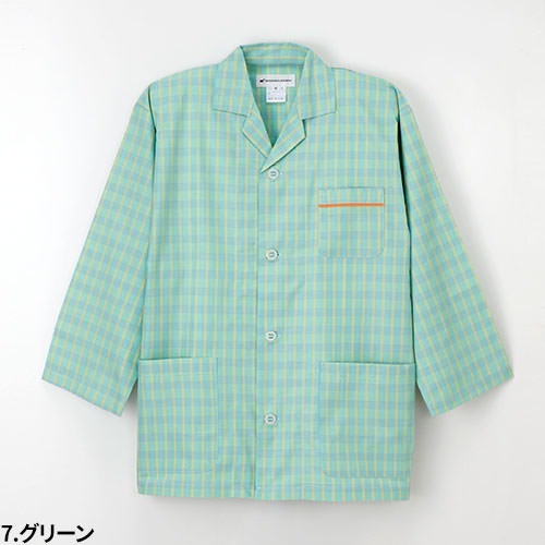 パジャマ 上着 患者衣 検診衣 ナガイレーベン LG-1476 病衣 入院着 患者着 上衣 メンズ レディース じんべい 甚平 検査 検診 健康診断 入院 患者 院内着 病院 介護 おしゃれ かわいい 可愛い かっこいい 綿 ポリエステル