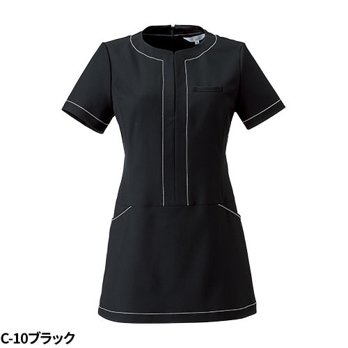 チュニック 白衣 CL-0182 Calala キャララ チトセ 半袖 看護師 ナース ナース服 レディース 女性用 医療用 制服 ユニフォーム おしゃれ かわいい 可愛い 人気 病院 エステ サロン 無地 薄手 薄い スカート